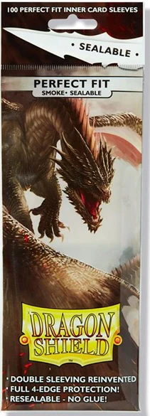 Dragon Shield Perfect Fit Sealable - Smoke ($4.60/unit MOQ 10+)