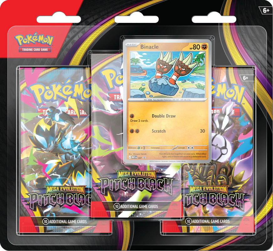 Pokemon ME05 Pitch Black 3pk Blister (Allocated)